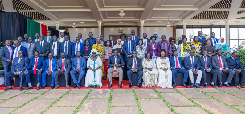 Turkana County grassroots leaders at State House, Nairobi.